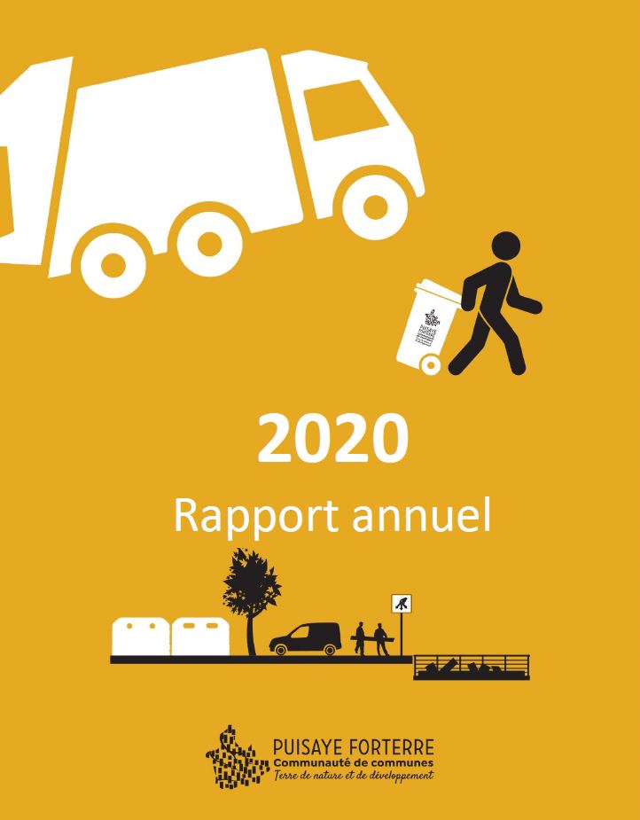 couverture du rapport annuel déchets 2020